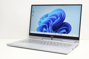 1円スタート ノートパソコン Windows11 NEC VersaPro VKT16G 2in1PC 第8世代 Core i5 SSD256GB メモリ8GB Windows10 カメラ