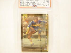 PSA鑑定済 Panini WCCF 2017-2018 HOLE ディエゴ・マラドーナ　Diego Armando Maradona 1960　Boca Juniors History Of Legends PSA8