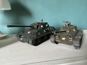 タミヤ M36ジャクソンとM41ウォーカーブルドッグ　の2台　アメリカ陸軍 1/35　US ARMY USA 戦車 完成品 