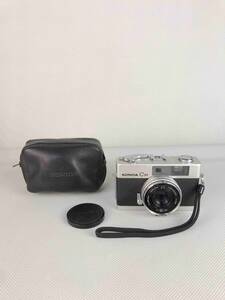 A10514◇KONICA コニカ コンパクトカメラ フィルムカメラ C35 f=38mm HEXANON 1:2.8 ケース付【未確認】240422