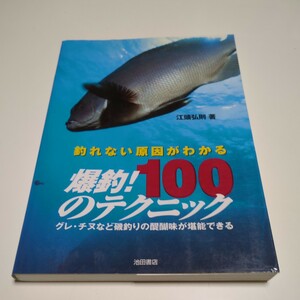 釣れない原因がわかる爆釣！１００のテクニック グレ・チヌなど磯釣りの醍醐味が堪能できる 江頭弘則 池田書店 中古 海釣り