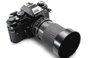 Nikon ニコン 昔の高級一眼レフカメラ FAボディ + 35-105mm高級ズームレンズ付 希少品