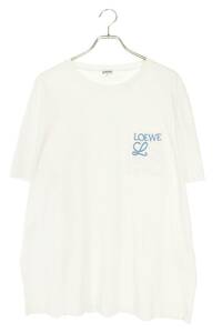 ロエベ LOEWE H526Y22X99 サイズ:XL アナグラム刺繍Tシャツ 中古 OM10