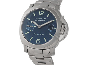 ◆ミウラ◆パネライ PANERAI ルミノール マリーナ 40mm PAM00120 仕上/OH済