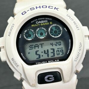 CASIO カシオ G-SHOCK ジーショック GW-6900A-7 腕時計 タフソーラー 電波ソーラー デジタル 多機能 ホワイト ステンレス 動作確認済み