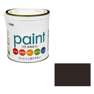 水性多用途EX アサヒペン 塗料 水性塗料 1.6Lーコゲチャ