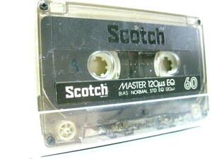 使用済み　中古　カセットテープ　住友3M　Scotch　master60　Type1　ノーマル　60分　1本　爪あり　No739　