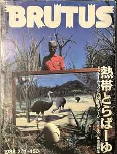 ブルータス BRUTUS 1988 2/1 熱帯とらばーゆ　マダガスカル極楽観光　宮本隆司　松山猛　三沢憲司　奥村靫正　影山民夫　藤原カムイ