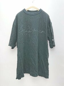 ◇ Y-3 Yohji Yamamoto × adidas サインロゴ プリント カジュアル 半袖 tシャツ サイズM ブラック メンズ P