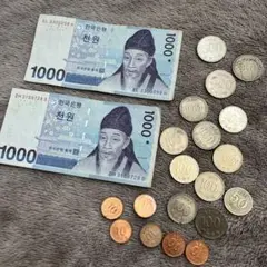 韓国 紙幣 硬貨 レア 50ウォン 100ウォン 500ウォン 1000ウォン