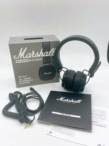 N35341 Marshall MAJOR Ⅲ マーシャル ワイヤレス ヘッドホン BLUETOOTH ブラック 箱 付属品あり