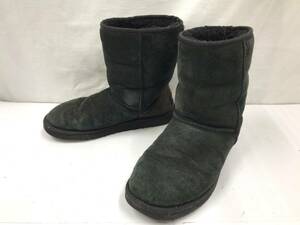 UGG アグ ムートンブーツ ブラック W8サイズ 約25cm 23040403