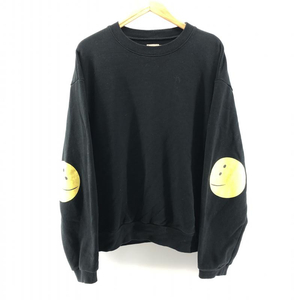 【中古】KAPITAL ECO Profile Rainbowy Patch Crewneck ブラック サイズ4 PEK-1426　キャピタル[240024460973]