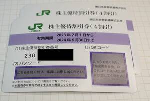 JR東日本株主優待券　2枚　2024/6/30まで　大網てんとう虫　17-128-2