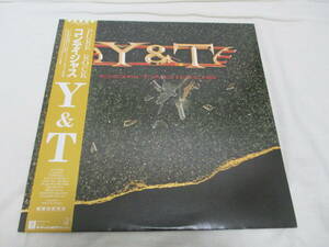 Y & T - Contagious コンテイジャス　Yesterday & Today 国内盤 初回 LP 1987年プレス 帯付き