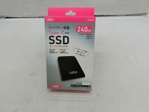 期間限定セール 【未使用】 リーダーメディアテクノ LAZOS ポータブルSSD 240GB L-S240-B