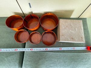 戸0402 木製 漆芸 菓子鉢　わっぱ　まとめ　大量