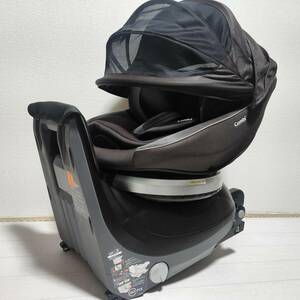 【送料込】コンビ 美品 クルムーヴスマート ISOFIX チャイルドシート コンパクト 新生児～ 回転 360° ターン クリーニング済 ②