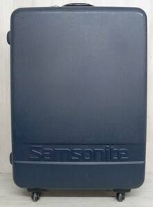 通年 Samsonite サムソナイト スーツケース 大型 鍵付き ネイビー
