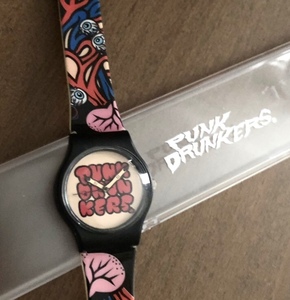 限定 PUNK DRUNKERS 時計 オリジナル ウォッチ 稼働品 SWATCH 風 PDS 丘キャンパーズ や コラボ 多数 人気 ブランド 好きに も シェア 共用