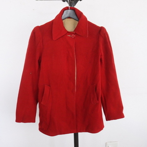 H279 50sビンテージ リバーシブル ウールジャケット■1950年代製 約Sサイズ レディース レッド 赤 コットン アメカジ 古着 古着卸 激安 60s