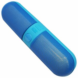 Bluetooth対応 ワイヤレス スピーカー USB充電 ブルー/青 無線 スマホ 軽量 小型スピーカー 海 プール