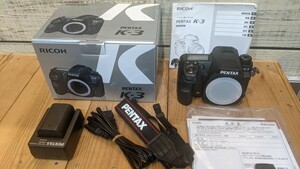 RICOH リコー PENTAX K-3 ボディ ブラック　デジタル一眼レフカメラ 箱付 動作確認済 