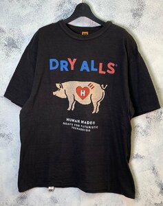 ☆HUMAN MADE ヒューマンメイド☆ PIG GRAPHIC PRINT S/S T-SHIRT 豚 ＤRY ＡLLS Ｔシャツ ブラック