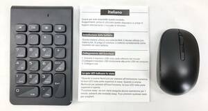 2.4G Wireless Mini USB Numeric Keypad and Mouse Combo ワイヤレス １０キーパッド ワイヤレスマウス　セット