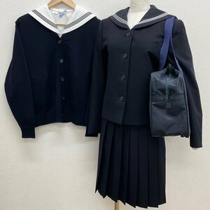 U446/S960(中古/箱)東京都 佼成学園女子高校 女子制服6点 /M/W69/ブレザー/カーディガン/セーラー/冬スカート/鞄/学生服/短期間着用品/