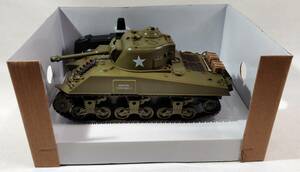 【1円出品】ラジコン 戦車 M4A3 シャーマン 1/30スケール 2.4Ghzリモコン シミュレーションサウンド 赤外線 M4A3シャーマン