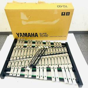 X748-I57-1500 YAMAHA ヤマハ 卓上鉄琴 TG-60 グロッケン 2点セット 箱付き