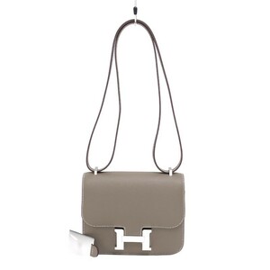 エルメス HERMES コンスタンス3 ミニ B刻 エトゥープ シルバー金具 エプソン ショルダーバッグ レディース 中古