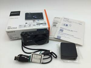 S39♪【通電のみ確認】SONY ソニー Cyber-Shot サイバーショット DSC-WX350 デジタルカメラ 箱 説明書 充電器付き 現状品 ジャンク品 ♪ 