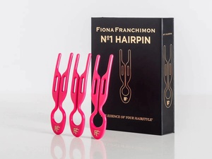 フィオナ フランシモン ヘアピン3本セット ピンク ヘアセット ヘアクリップ まとめ髪 FIONA FRANCHIMON No.1 HAIRPIN Strawberry Pink