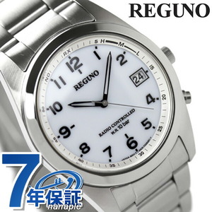 シチズン REGUNO レグノ ソーラーテック電波時計 ホワイト/アラビア RS25-0482H