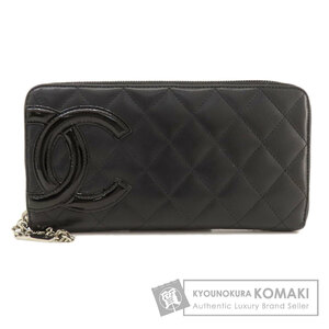 CHANEL シャネル カンボンライン シルバー金具 長財布（小銭入れあり） カーフ レディース 中古