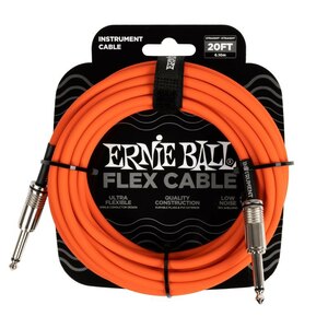 ERNIE BALL 6421 PR SS Flex cables 20ft ギターケーブル 〈アーニーボール〉