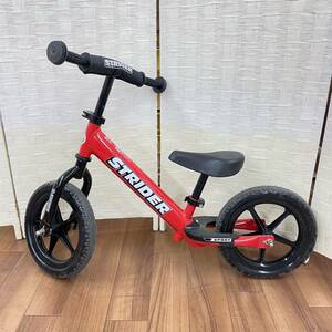 81☆【中古保管品】STRIDER SPORT ストライダー スポーツ 赤 レッド 12インチ 対象年齢 1歳半～5歳 27kg以下まで 日本正規品 ☆