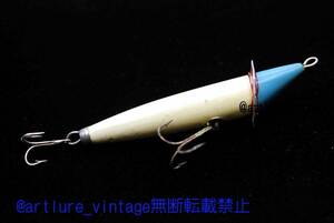 VINTAGE WOODEN LURE HEDDON SLOPE NOSE 2PIN CUP （4031-J1P　）USA MADE #OLDLURE #ARTLURE_VINTAGE ＃ヴィンテージルアー