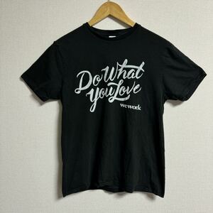 【レア】WeWork (ウィーワーク) スタッフ オフィシャルロゴTシャツ　企業物　Lサイズ　ブラック