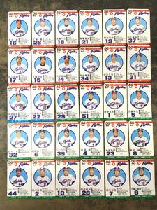 ☆旧タカラ プロ野球ゲーム 選手カード 日本ハムファイターズ 昭和56年度版 全30枚♪