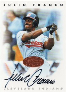 MLB 1996 LEAF SIGNATURE 　JULIO FRANCO フリオ・フランコ 直筆サイン　 新品ミント状態品 元ロッテマリーンズ