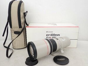 Canon 超望遠レンズ EF 400mm F5.6L USM 元箱/ポーチ付き キャノン ▽ 6E00B-1