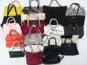 1円 kate spade ケイトスペード ナイロン レザー等 トートバッグ ハンドバッグ ショルダーバッグ レディース 22点セット まとめ売り DA7608