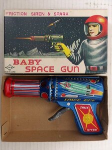寺井商店 BABY SPACE GUN ブリキ フリクション 1960年代 当時物 DAIYA ベビー スペースガン 箱付 ジャンク品 雑貨