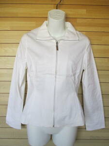 ●DearPrincess　ディアプリンセス●ファスナー付き裏なしジャケット　白