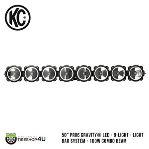 KC HiLiTES 50Pro6 GravityLED - 8-Light - Light Bar System - 160W Combo Beam プロ 6 グラビティ ライトバーシステム コンボ