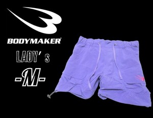 送料無料 レディースM◇BODY MAKER◇ショートパンツ 紫