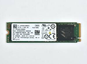 SK hynix M.2 2280 NVMe SSD 256GB /健康状態100%/累積使用2970時間/PC401/動作確認済み, フォーマット済み/中古品